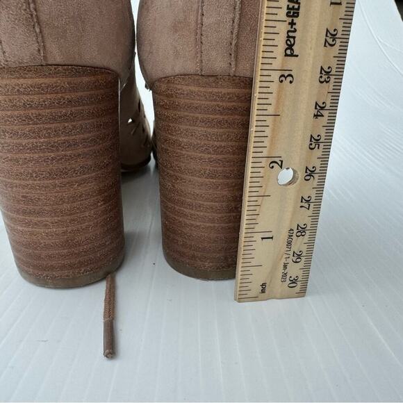 Nine West Gweniah lace up stack heeled shoes size 7.5 - Picture 3 of 10